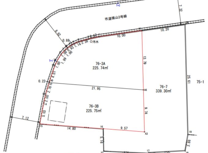 かほく市横山町（2区画）　売土地